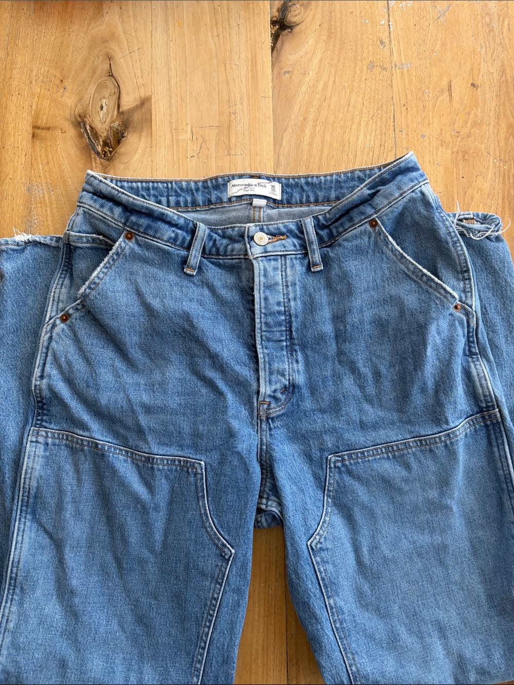 Abercrombie & Fitch Relaxed Blue Carpenter Jeans